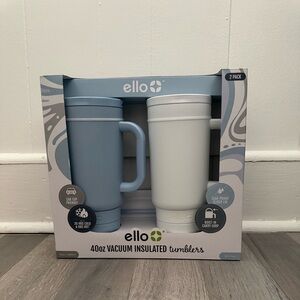 Ello Port 40oz 2pk White Cobblestone